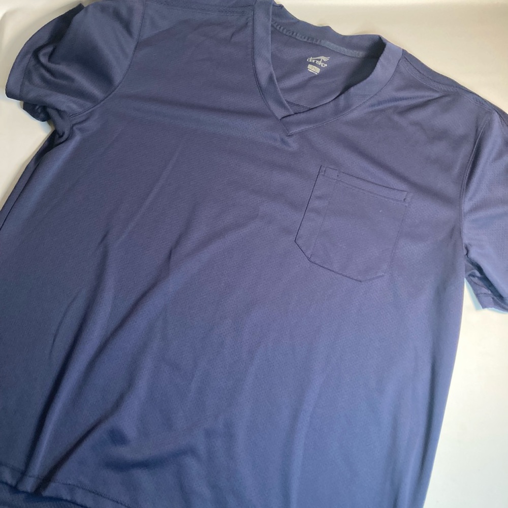 Dansko mens blue scrub top shirt XXL